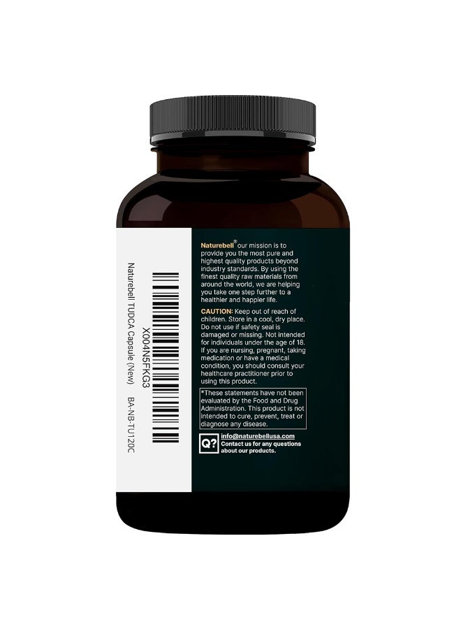 نايتشر بيل TUDCA 500mg with OX Bile 125mg Per Serving, 120 Capsules – Bile Salts Support, High Absorption Livamate Formula | Liver Cleanse Detox & Repair Supplement | Natural Bitter Taste – Third Party Tested - Image 3